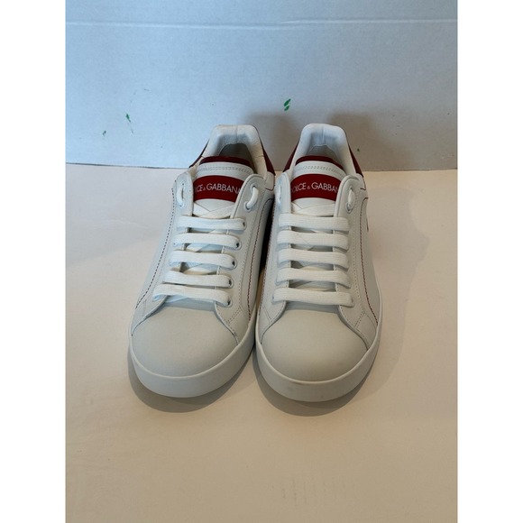 Dolce & Gabbana Red Details Portofino Sneakers - Picture 8 of 8